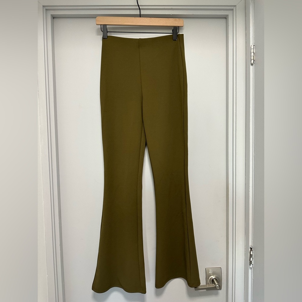 H&M Olive Flare Pants